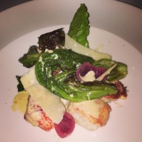 Gluten-free lobster salad from Del Posto